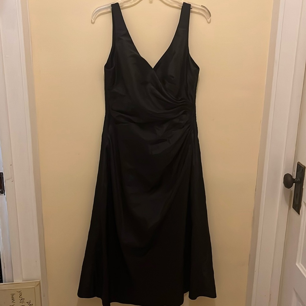 Impression Bridal formal dress, women’s size 14, black shiny